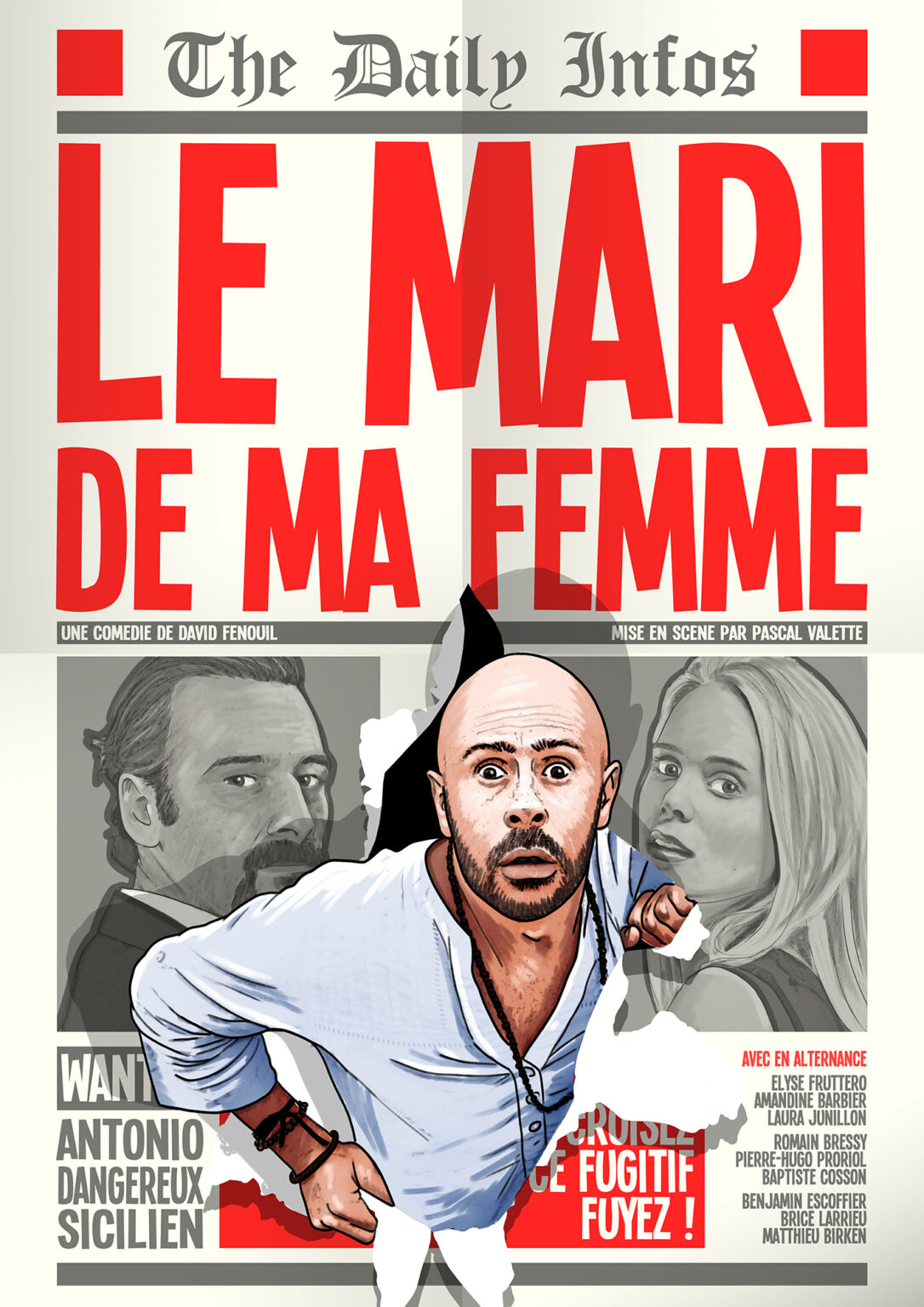 Le Mari De Ma Femme à 19h45 Le Rideau Rouge 